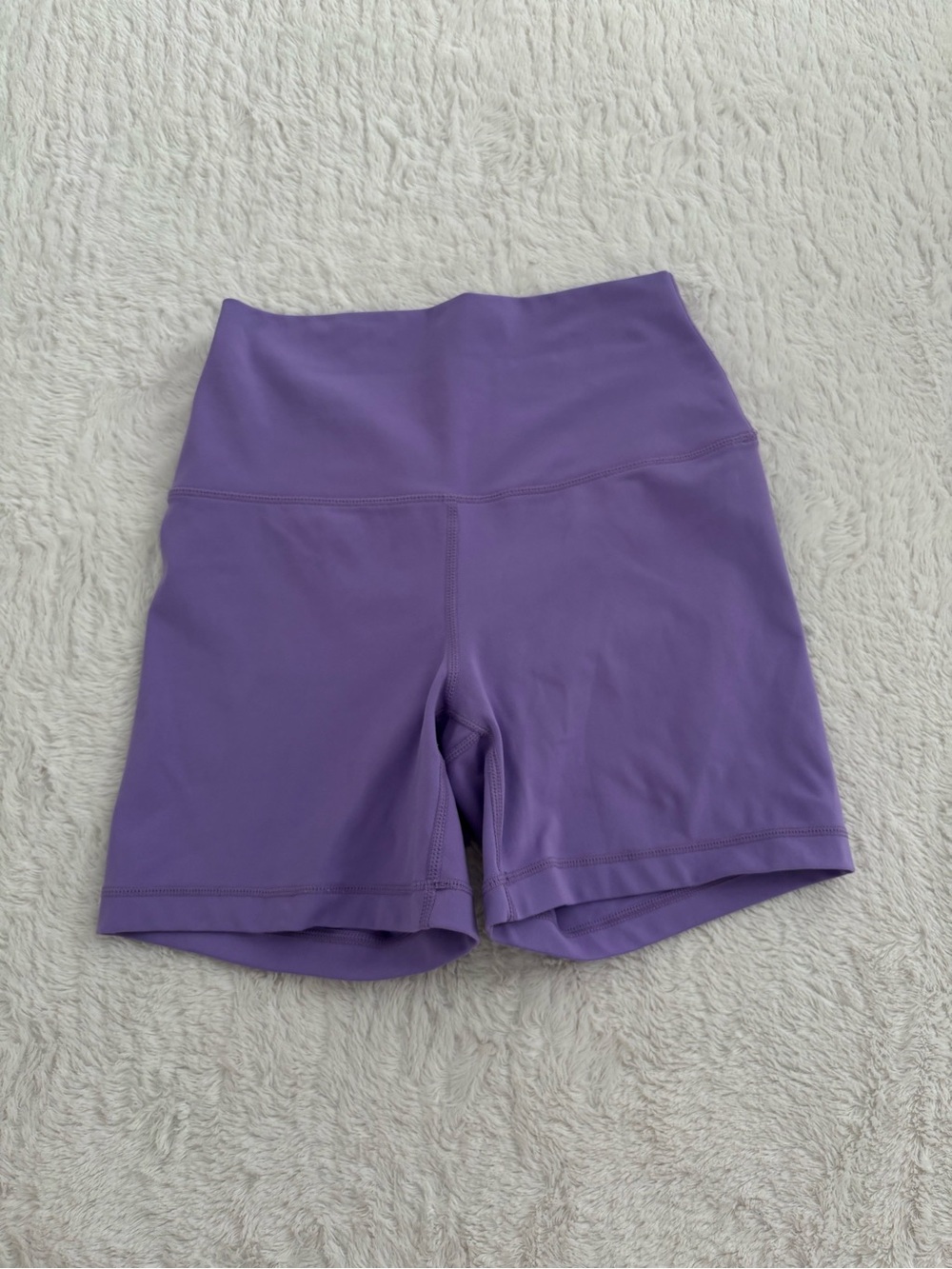 Yogalicious Purple High-Rise Bike Shorts